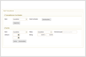Inforius Bank Transaktionen