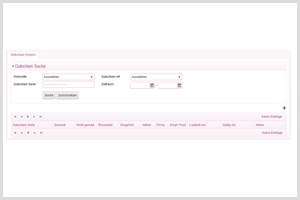 Inforius Gutscheinsystem