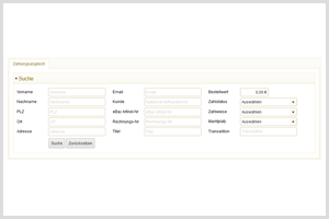 Inforius Zahlungsabgleich
